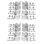 BUYISI 16PCS Outdoor Rv Yacht Solar Panel Z-Shaped Aluminum Alloy Bracket 16PCS